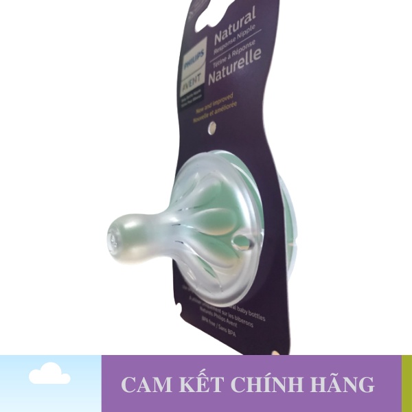 Núm ti Philips Avent Số 5 Natural Cổ Rộng Mẫu Mới 2021 Dùng Cho Bé Từ 6 và 9 Tháng Trở Lên - 1 Đổi 1 Nếu Lỗi NSX
