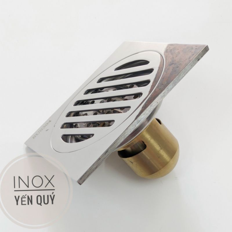 GA THOÁT SÀN ĐÁY ĐỒNG MẶT 10X10 6 LY CHO ỐNG 48,60 VÀ 76MM