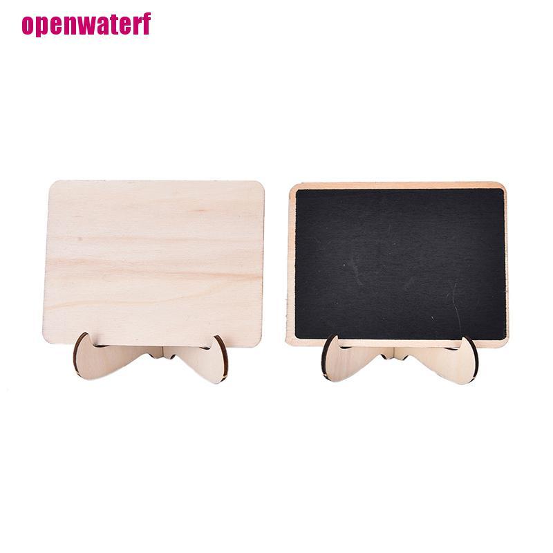 【openf】1pcs Mini Wooden Clip Blackboard Message Board Wedding Party Lolly Buffet Table