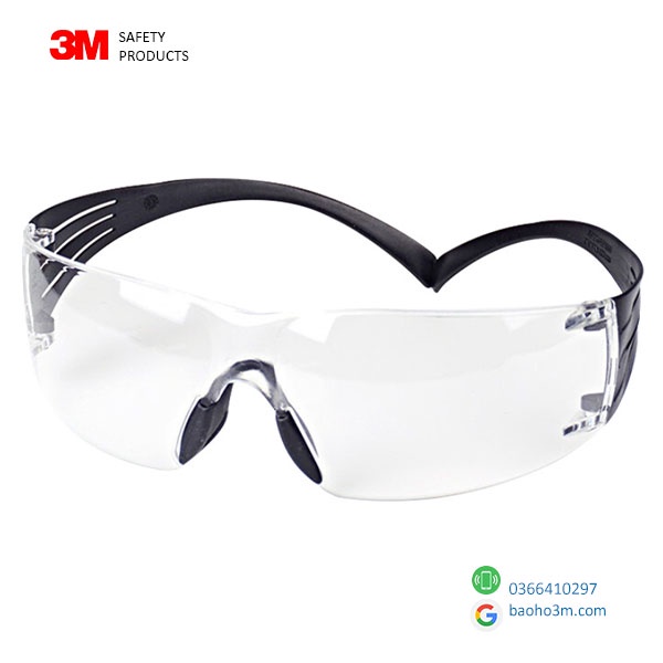 Kính 3M SF401AF - kính chống bụi, chống tia UV-dùng đi đường, đạp xe đạp, sau mổ mắt