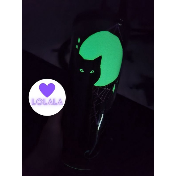 Ly Starbucks Mèo Đen Glow in Dark Halloween 710ml