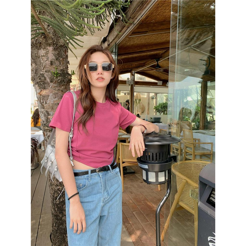 Áo Thun Tay Ngắn Rút Dây Bên Hông Thời Trang Mùa Hè 63176