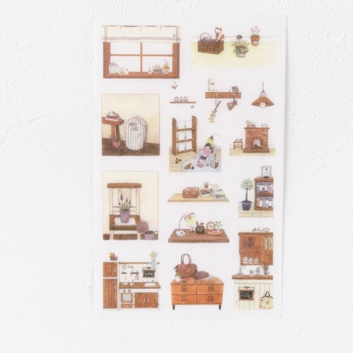 Bộ 6 Tấm Sticker Trang Trí Ngôi Nhà Hạnh Phúc TZ18-H2
