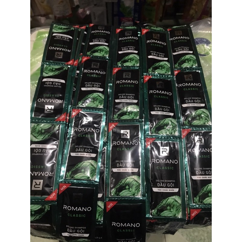 Dây 14 Gói Dầu Gội Romano Classic 5g.