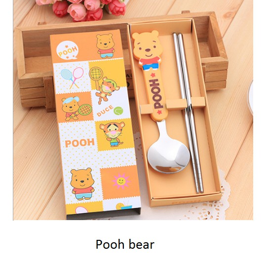 Bộ Muỗng Đũa Hình Hello Kitty Xinh Xắn Tiện Dụng