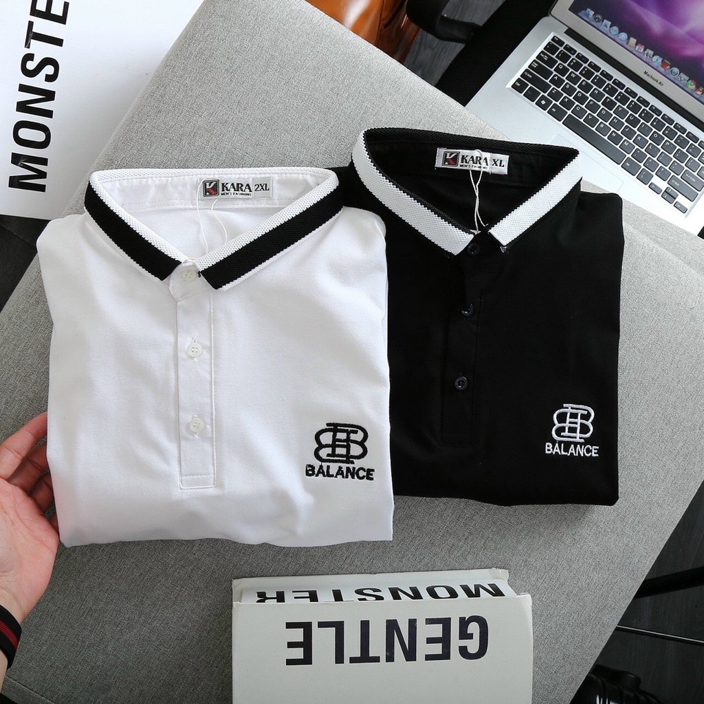 Áo thun nam POLO tay ngắn cổ bẻ họa tiết chữ cao cấp - Chất liệu thun xịn co giãn (hàng chuẩn shop)Lady-Hn Store88 HGF08