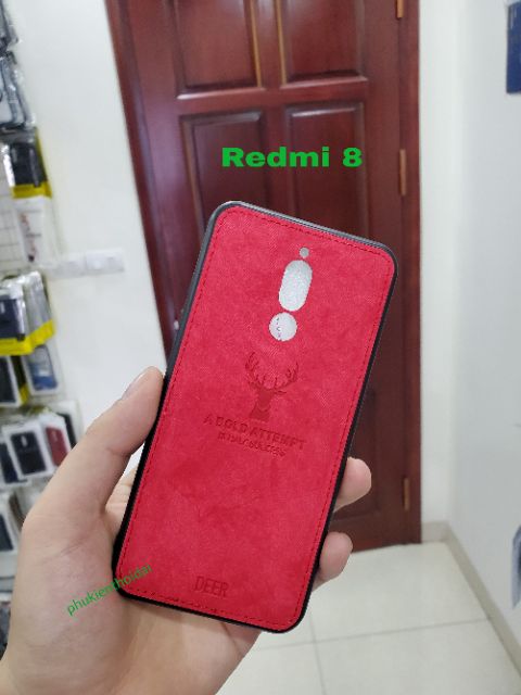 Ốp lưng Redmi 8 / 8A / Redmi 9A / Redmi 10 chống sốc vải đầu hươu cao cấp