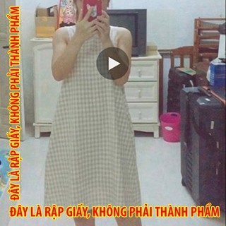 Rập giấy pc008 - đầm sát nách dáng xòe - mom