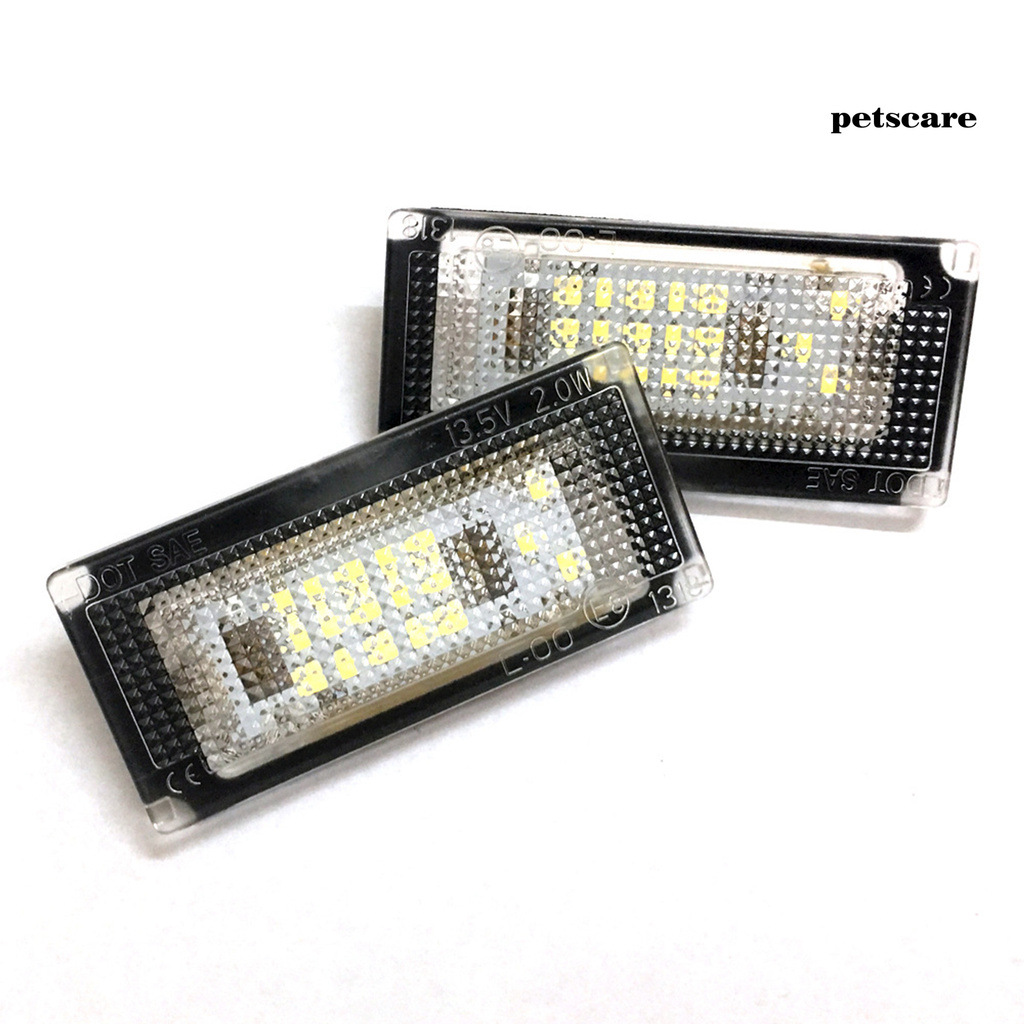 Bộ 2 Đèn Biển Số 18 Bóng Led 6500k Cho Bmw Mini Cooper R50 R52 R53