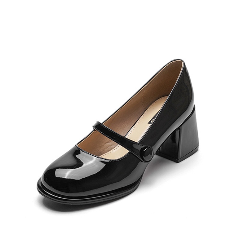 Giày cao gót IELGY miệng nông màu trắng phù hợp với mọi phong cách