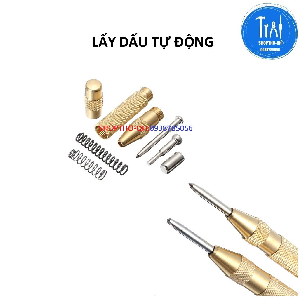 Dụng cụ lấy dấu định vị lỗ khoan tự động (đầu đỏ)