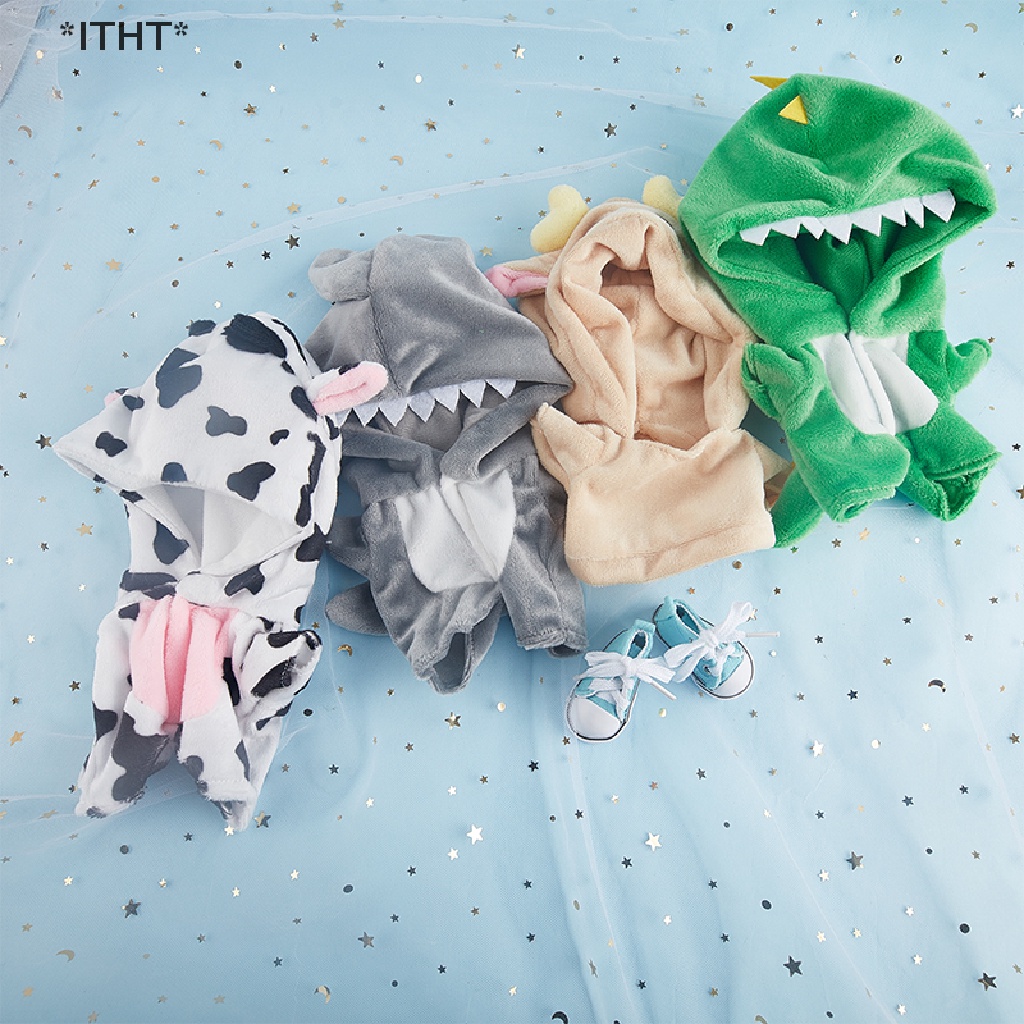 Bộ Đồ Ngủ Liền Thân Hình Khủng Long Kích Thước 20cm Dành Cho Búp Bê