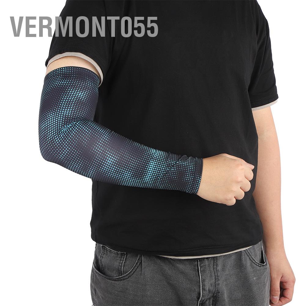 Vermont055 Sun Protection Cooling Arm Sleeves Lengthen Breathable Cover Shield for Outdoor Cycling Fitness Protective Equipment