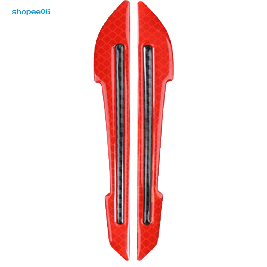 Set 2 Miếng Dán Phản Quang Cảnh Báo An Toàn Chống Va Chạm Gắn Tay Nắm Cửa Xe Hơi