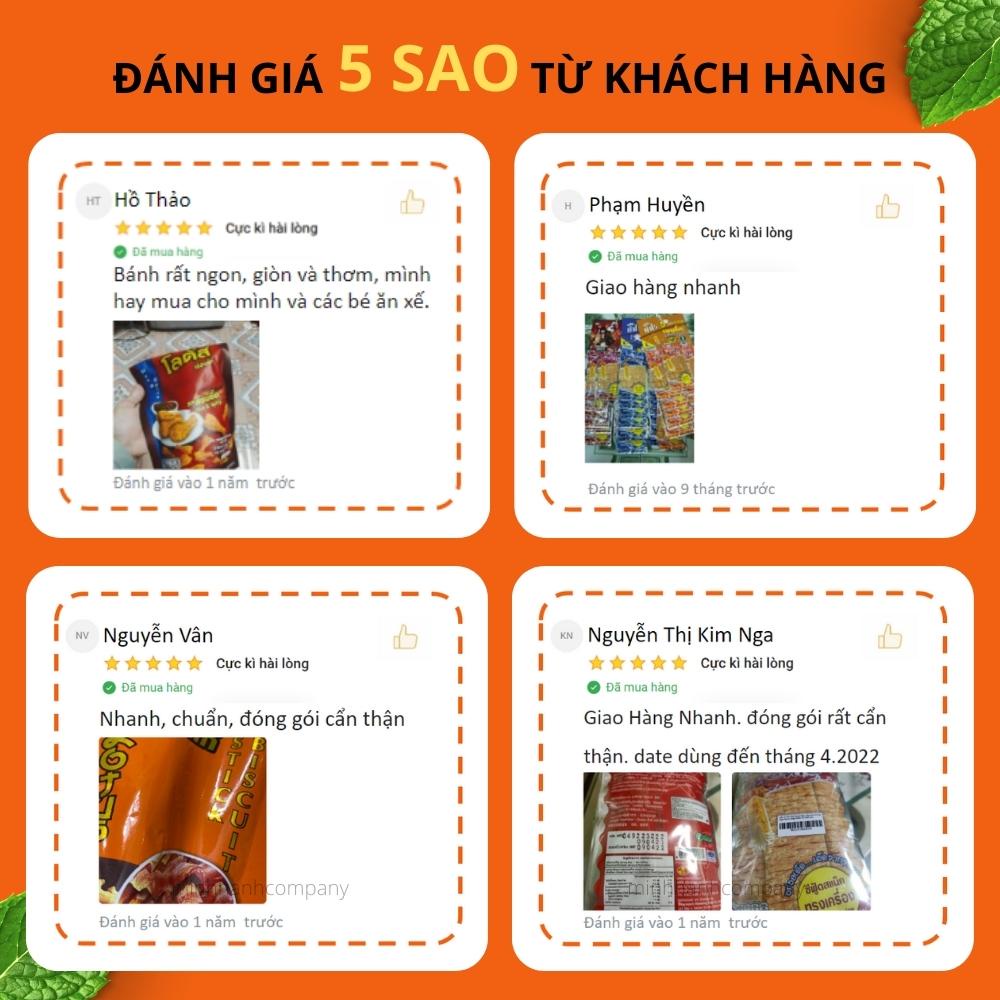 Combo Ăn Vặt Bánh Que Dorkbua Lotus Snack Mực Bento Hàng Thái Nhập Khẩu Chính Hãng Minh Hạnh Company