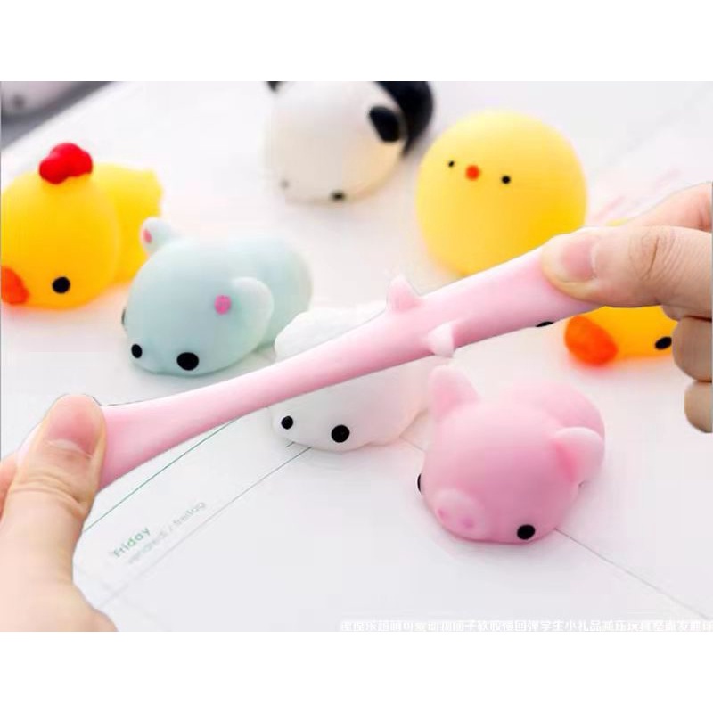 Đồ Chơi Squishy GiúP GiảM Căng ThẳNg Đồ Chơi Xốp Squishy Giảm Stress Hình Động Vật Dễ Thương Cho Bé Squishy Mini Mochi giá rẻ thú silicon dẻo bóp tay, đồ chơi giảm stress
