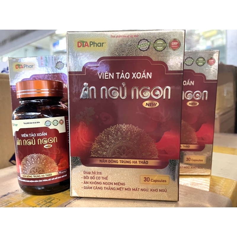 VIÊN ĂN NGỦ NGON TẢO XOẮN_ BỒI BỔ CƠ THỂ TỪ NẤM ĐÔNG TRÙNG HẠ THẢO