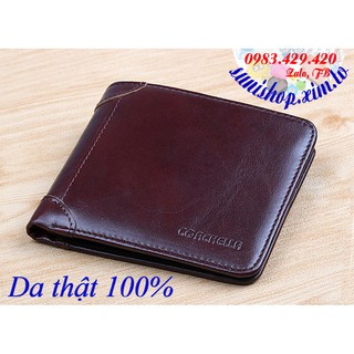 Ví nam COR da bò thật 100%, ví đứng, ví ngang, ví da bò