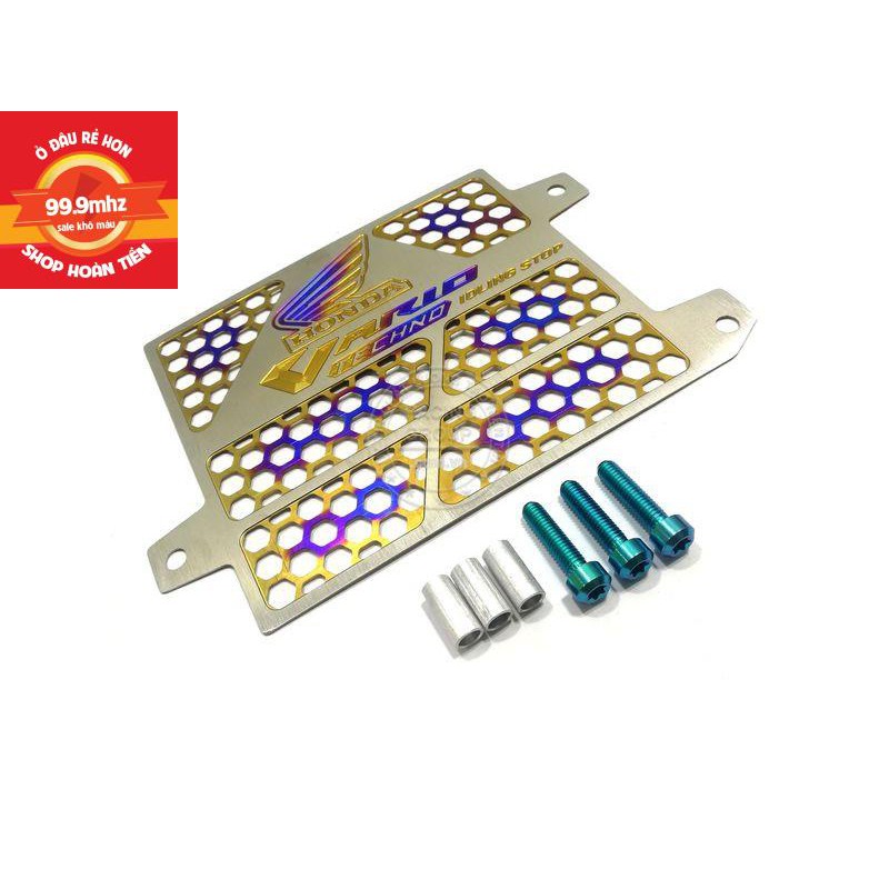 Combo Che két nước Vario titannium + 3 Ốc 6li40 GR5 trụ