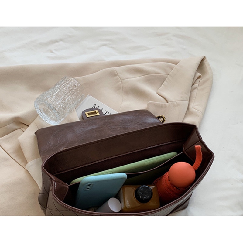 Túi họa tiết kim cương dập nổi phong cách retro Hàn Quốc sành điệu cho nữ IELGY