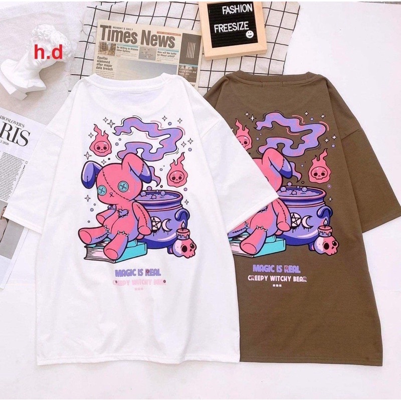 Áo phông thỏ Magic hai mặt HD11