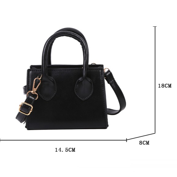Túi xách nữ đeo chéo mini da trơn thời trang,khóa kéo dễ thương, sành điệu, hàng nhập quảng châu GL73