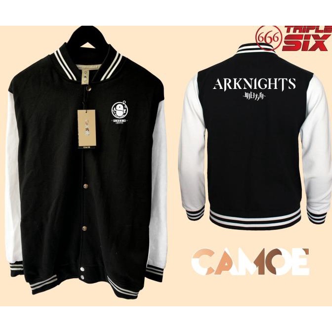 Áo Khoác Bóng Chày In Hình Chim Cánh Cụt Anime Arknights Cá Tính Trẻ Trung