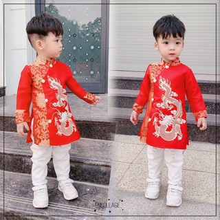 [HOT 2019] Áo dài cách tân bé trai rồng bay phượng múa