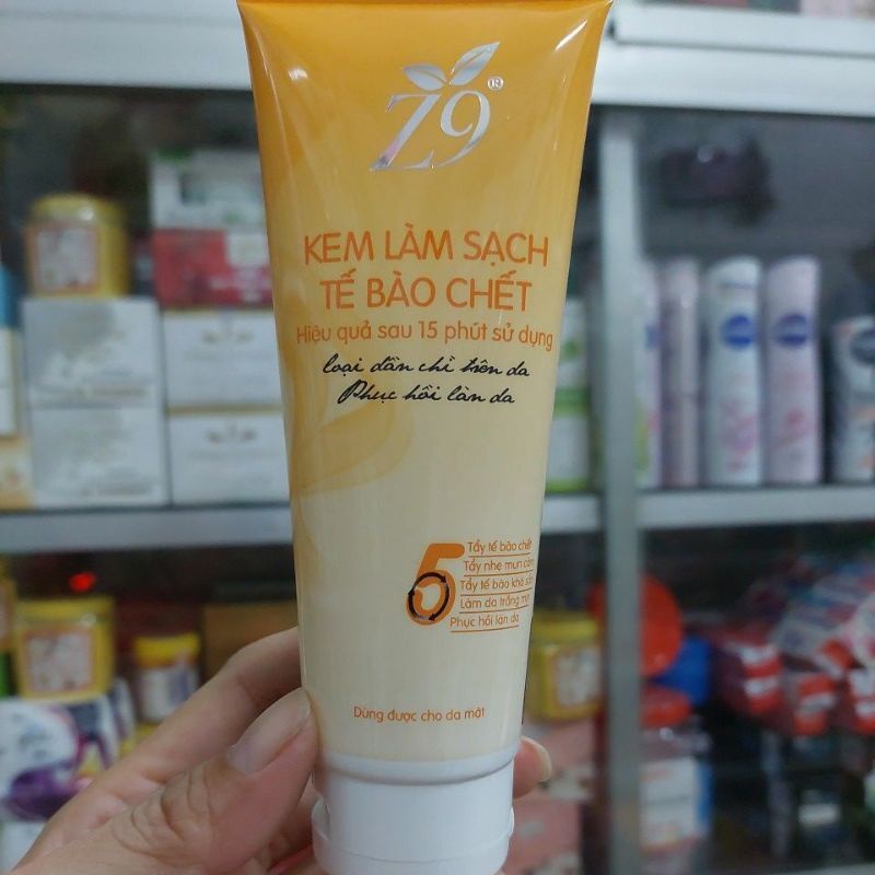 KEM LÀM SẠCH TẾ BÀO CHẾT VÀ THẢI CHÌ CHO DA MẶT Z9(80G)