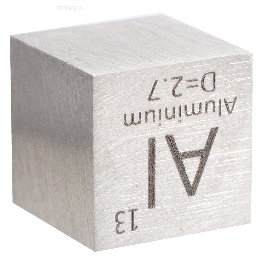 PTPTRATE ★1pc New 99.99% High Purity Aluminum Al 10mm Cube Carved Element Periodic Table