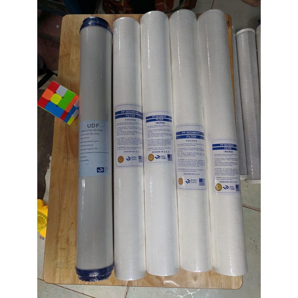 Bộ 5 Lõi lọc nước số 1 PP 20 inch tem chuẩn USA | BigBuy360 - bigbuy360.vn