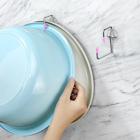 Móc inox dán tường chịu lực, treo đồ đa năng