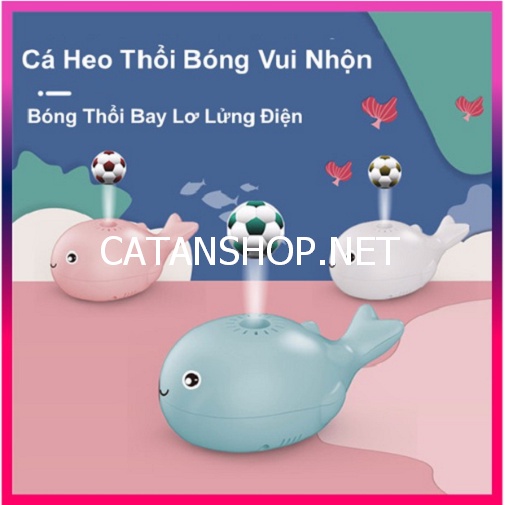 Đồ chơi cá heo thổi bóng bay siêu dễ thương , quạt cá heo mini cho bé kèm sạc usb. Đồ chơi trẻ em phát triển trí tuệ