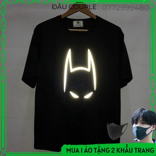 Áo Phản Quang ❤️ Áo Thun Phản Quang Unisex Mẫu Batman CPQ4 Form Rộng Tay Lỡ Thun Cotton Mịn Màng, Thoáng Mát