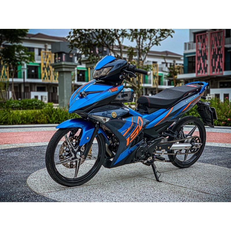 tem rời exciter 150 xanh đen