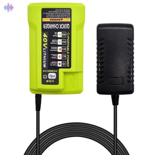 Bộ sạc pin lithium op403 với cổng usb thay thế 40v cho ryobi 40 volt