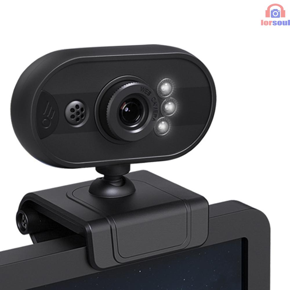 Webcam 480p Có Đèn Led Cho Máy Tính