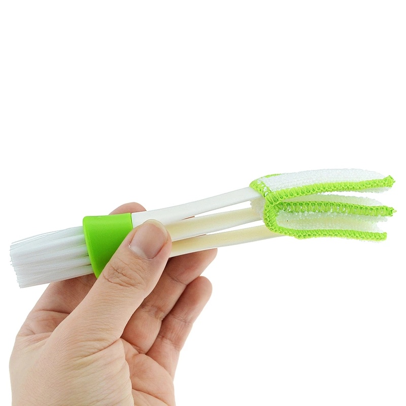 Bàn chải vệ sinh khe hở cửa sổ/đồ nội thất xe hơi 2 trong 1 nhỏ gọn tiện dụng