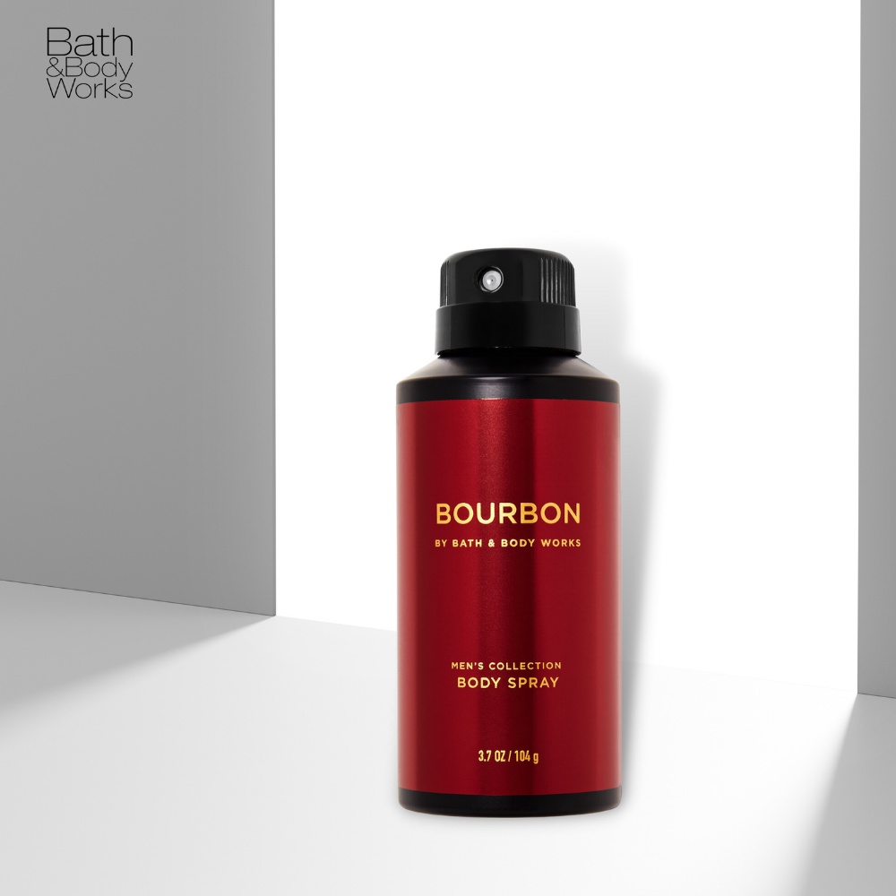 Xịt Thơm Toàn Thân Nam Bath & Body Works Bourbon Body Spray - Mùi Hương Năng Động Sảng Khoái Chai 104g