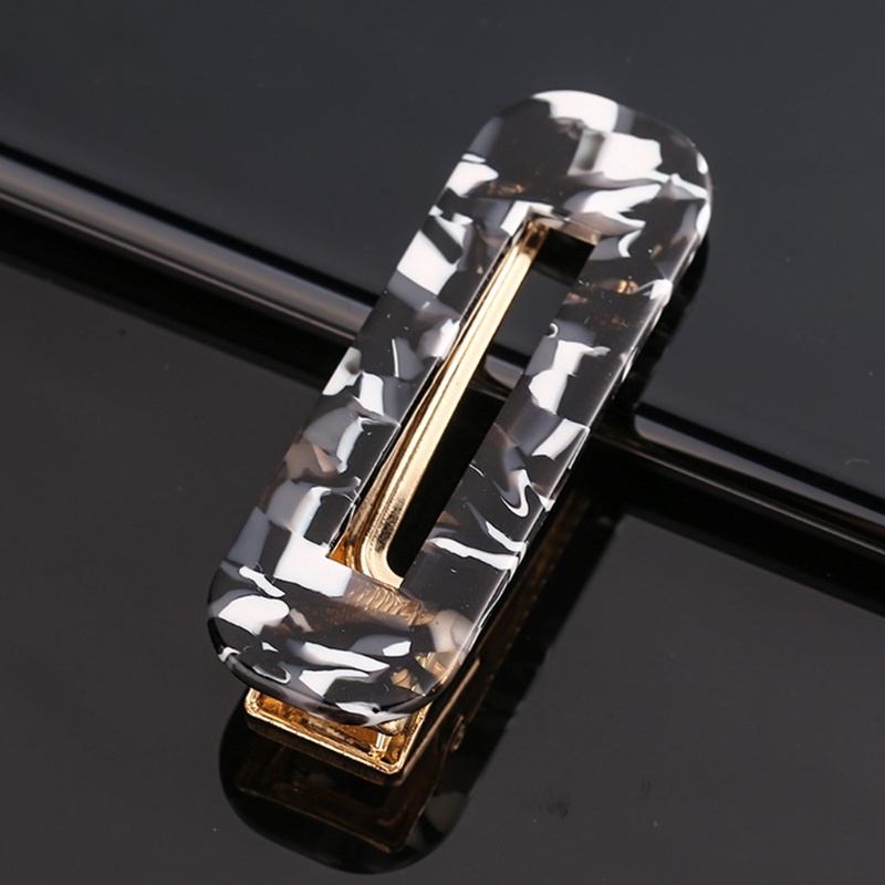 1 Bộ Kẹp Tóc Cá Sấu Bằng Nhựa Acrylic Cho Nữ