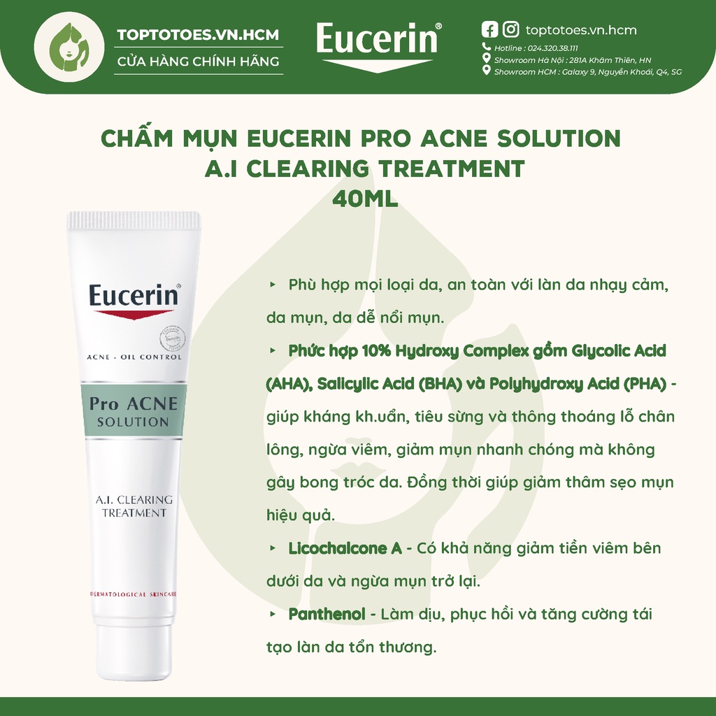 Chấm Mụn Eucerin Pro Acne Solution A.I Clearing Treatment - 40ml