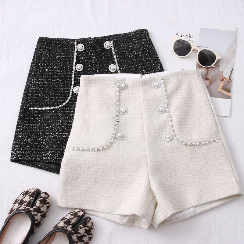 Quần Short Len Dày Dặn Thời Trang Dành Cho Nữ
