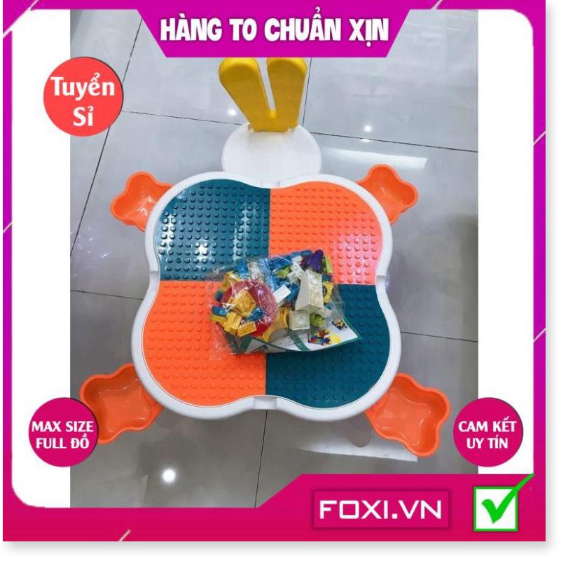 Bộ bàn ghế LEGO đa năng 6in1 cho bé-Bàn ăn cơm-Học bài-Chơi đồ chơi-Giúp bé tránh xa các đồ chơi công nghệ như tivi-ipad