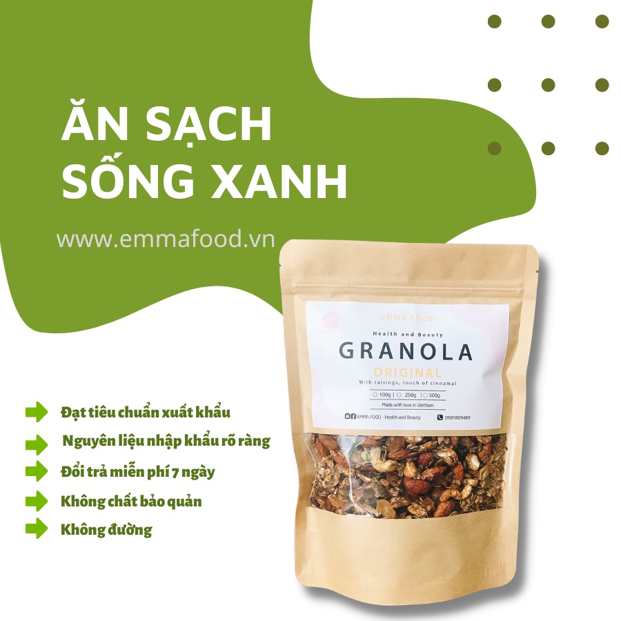 500G GRALONA MIX 15 HẠT EMMA FOOD KHÔNG ĐƯỜNG, ĂN KIÊNG GIẢM CÂN