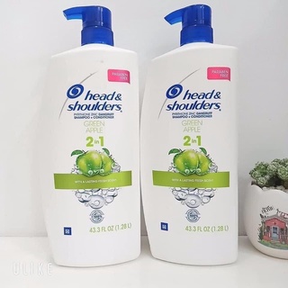 Dầu gội xả 2in1 Head & Shoulders Green Apple 1,28lit