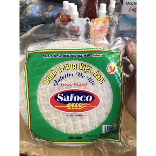 Bánh tráng Việt Nam safoco size 16cm