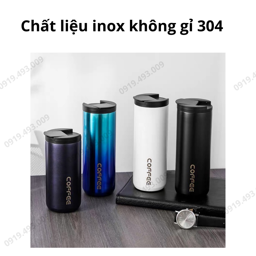 Bình giữ nhiệt, Ly giữ nhiệt Cao Cấp inox 304 Dung Tích 510ml