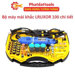 Bộ máy khoan mài khắc đa năng LRUXOR 100 chi tiết-Hàng chính hãng-Bảo hành 6 tháng