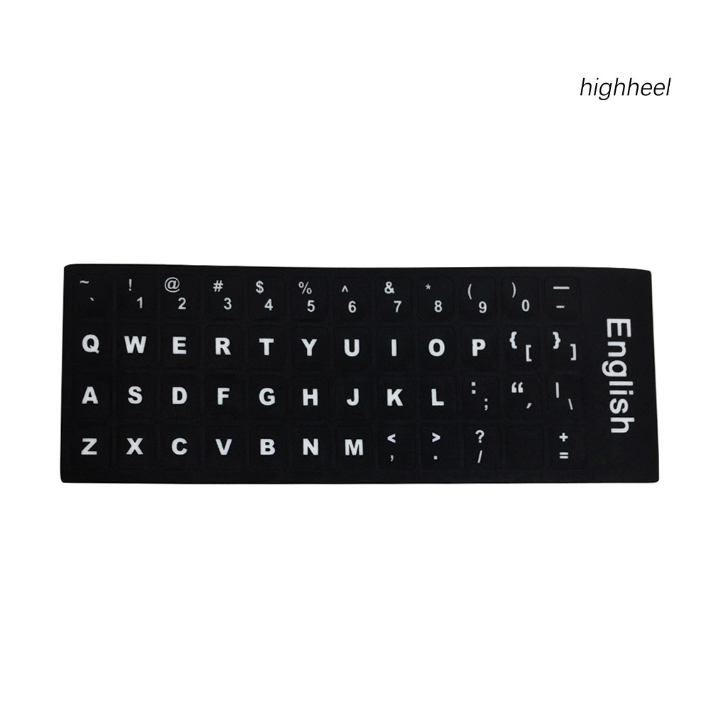 Nhãn dán bàn phím máy tính chữ tiếng Anh/Nhật/Nga/Thái tùy chọn | BigBuy360 - bigbuy360.vn