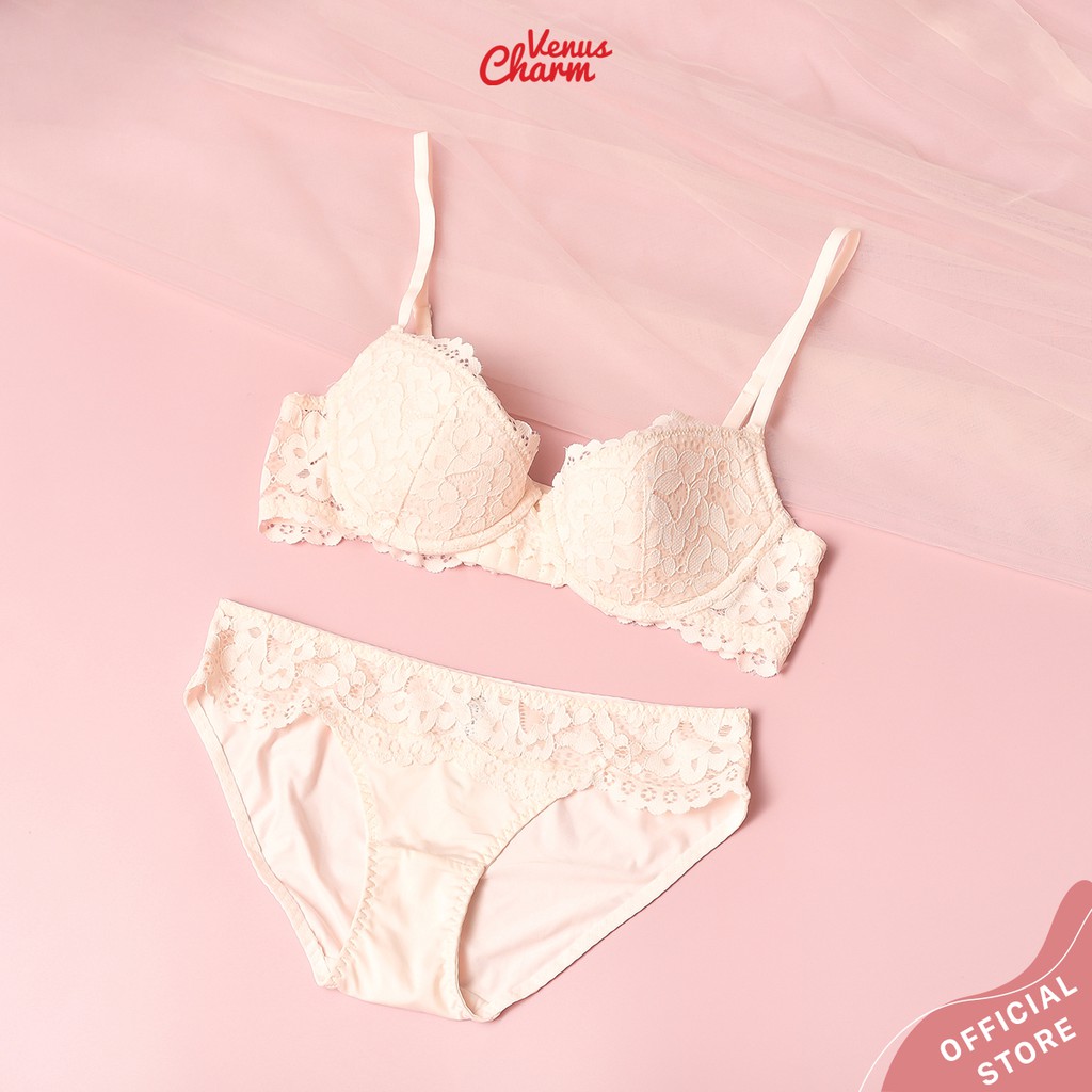 Bộ đồ lót có gọng đệm mỏng Pinkdear hoa hồng Venus Charm | BigBuy360 - bigbuy360.vn